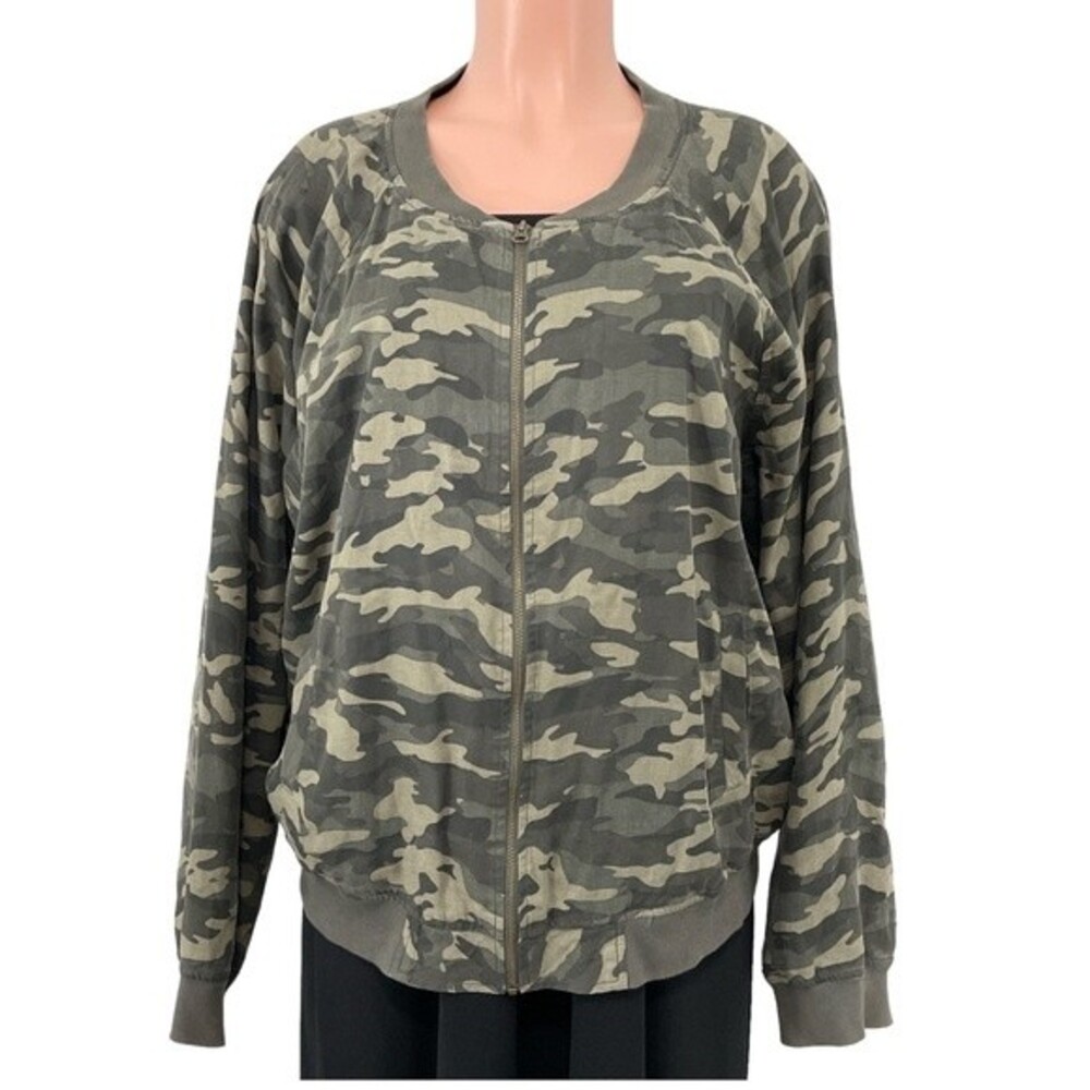 Beachlunchlounge Camo Zip Up Jacket‎ Size XXL - Picture 2 of 7